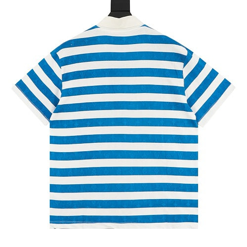 Louis Vuitton LV Striped Cotton Polo Shirt