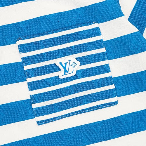 Louis Vuitton LV Striped Cotton Polo Shirt