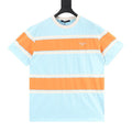 Louis Vuitton Orange & Blue Striped Short Sleeve T-Shirt