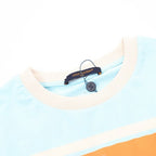 Louis Vuitton Orange & Blue Striped Short Sleeve T-Shirt