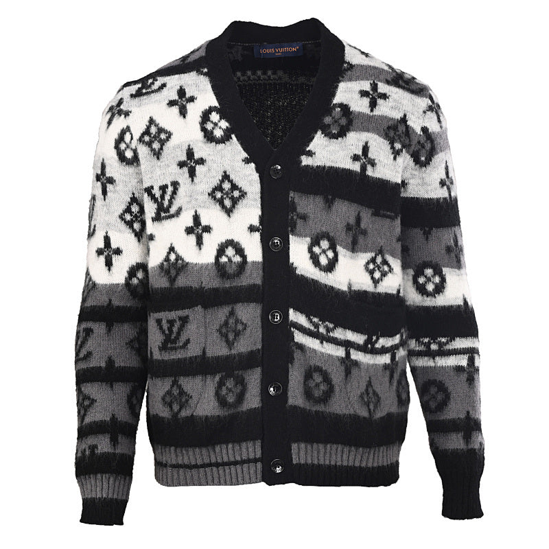 Louis Vuitton Monogram Jacquard Cotton Sweatshirt – Tonal Luxury Streetwear