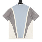 Louis Vuitton SS26 Embossed Logo Contrast Colorblock Knit T-Shirt