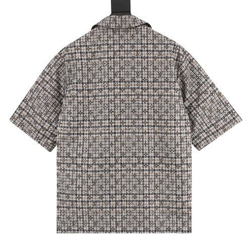 Louis Vuitton SS26 Monogram Check Short Sleeve Shirt