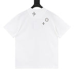 Louis Vuitton SS26 Monogram Print Dual-Placement LV Logo Embroidered T-Shirt
