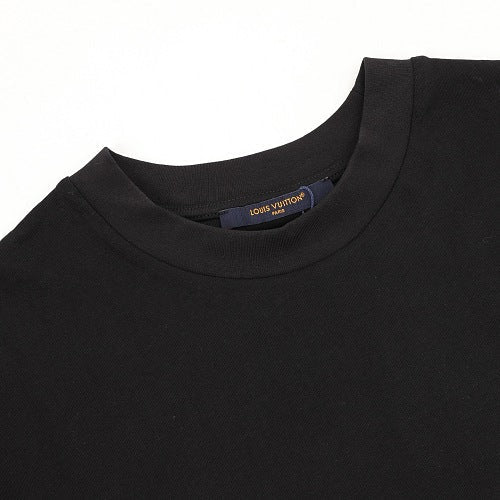 Louis Vuitton SS26 Monogram Print Dual-Placement LV Logo Embroidered T-Shirt