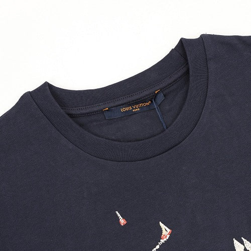 Louis Vuitton SS26 Origami Crane Embroidered T-Shirt