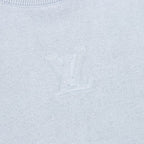 Louis Vuitton SS26 Embossed Logo Contrast Colorblock Knit T-Shirt