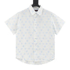 Louis Vuitton 25SS Monogram Jacquard All-Over Print Short Sleeve Shirt