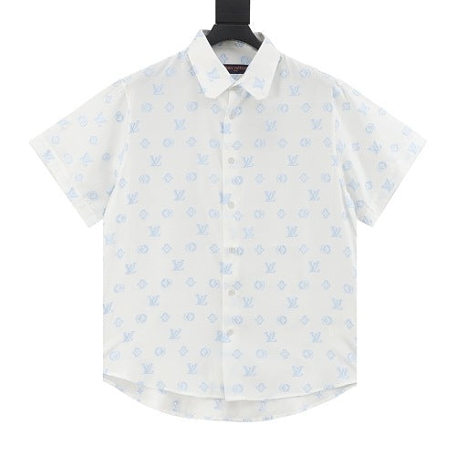 Louis Vuitton 25SS Monogram Jacquard All-Over Print Short Sleeve Shirt
