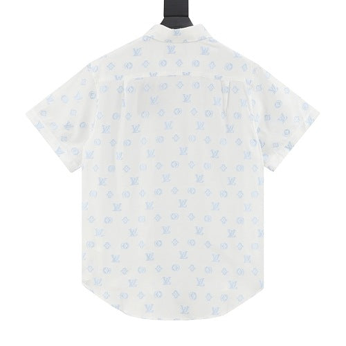 Louis Vuitton 25SS Monogram Jacquard All-Over Print Short Sleeve Shirt