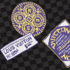 Louis Vuitton 25SS Luggage Tag Damier Jacquard Knit Short-Sleeve Tee