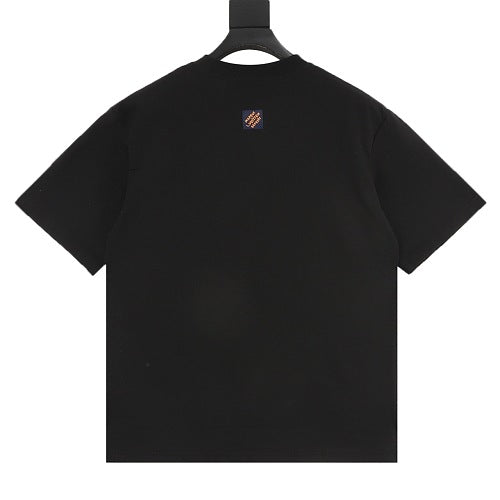 Louis Vuitton 26SS Cherry Blossom Embroidered LV Logo Short Sleeve T-Shirt