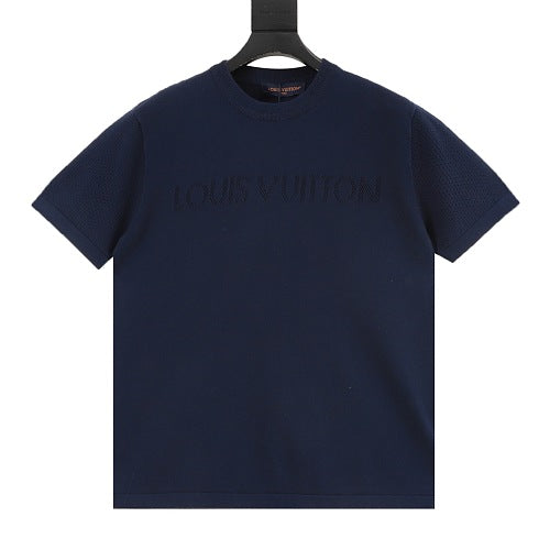 Louis Vuitton 26SS Openwork Monogram Jacquard Knit T-Shirt