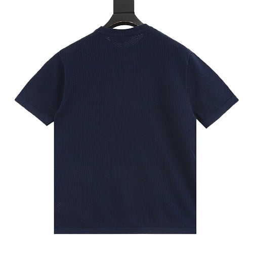 Louis Vuitton 26SS Openwork Monogram Jacquard Knit T-Shirt
