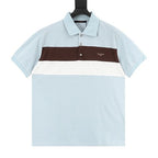 Louis Vuitton SS26 Contrast Stripe Polo Shirt