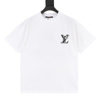 Louis Vuitton 26SS Front & Back LV Logo Embroidered T-Shirt