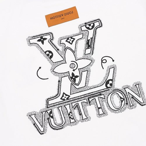 Louis Vuitton 26SS Front & Back LV Logo Embroidered T-Shirt