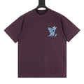 Louis Vuitton SS26 Blue Swirl LV Spray Ink Print T-Shirt