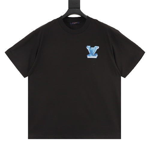 Louis Vuitton SS26 Ice Blue Crystal 3D LV T-Shirt