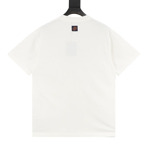 Louis Vuitton SS26 Handwritten LV Rhinestone Signature T-Shirt