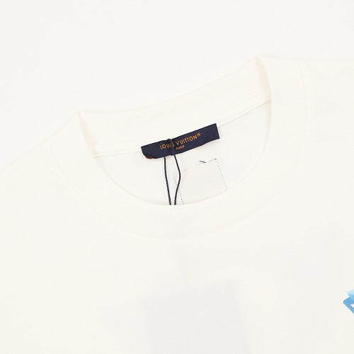 Louis Vuitton SS26 Ice Blue Crystal 3D LV T-Shirt