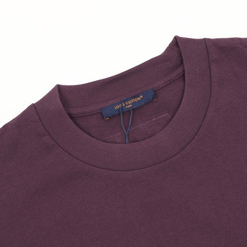 Louis Vuitton SS26 Blue Swirl LV Spray Ink Print T-Shirt