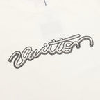 Louis Vuitton SS26 Handwritten LV Rhinestone Signature T-Shirt