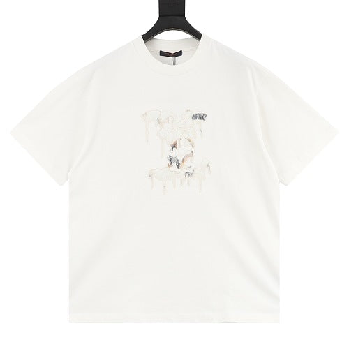 Louis Vuitton SS26 Melting Monogram Embroidered T-Shirt
