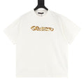 Louis Vuitton SS26 Gold Sequin Handwritten Lettering Embroidered T-Shirt