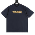 Louis Vuitton SS26 Gold Sequin Handwritten Lettering Embroidered T-Shirt
