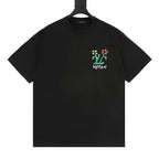 Louis Vuitton Graffiti Floral Print Short Sleeve T-Shirt