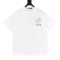 Louis Vuitton Graffiti Floral Print Short Sleeve T-Shirt
