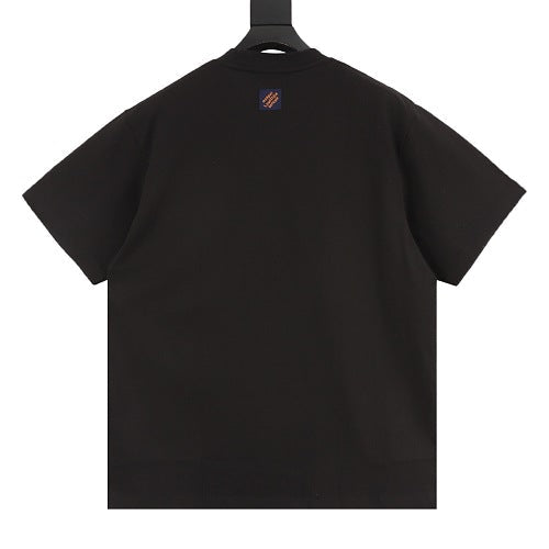 Louis Vuitton SS26 Vintage Fox Ribbon Badge Embroidered T-Shirt