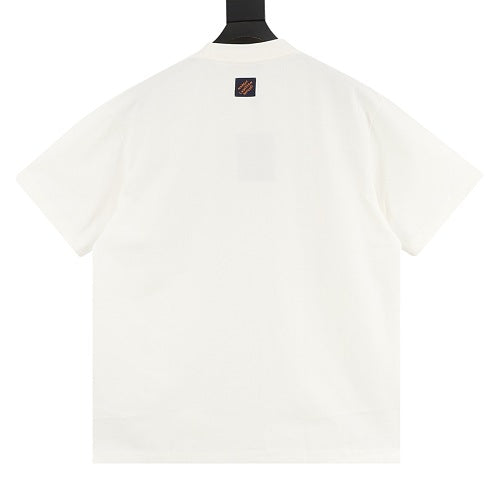 Louis Vuitton SS26 Vintage Fox Ribbon Badge Embroidered T-Shirt