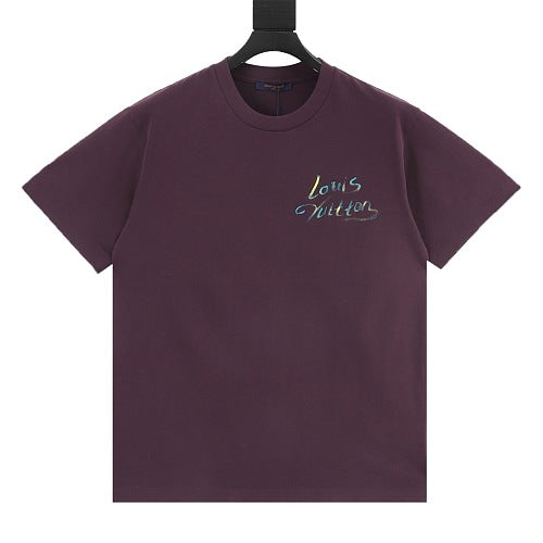 Louis Vuitton SS26 Watercolour Fireworks Spray Ink Print T-Shirt