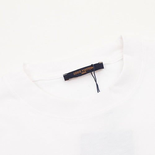 Louis Vuitton Graffiti Floral Print Short Sleeve T-Shirt