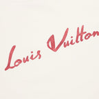 Louis Vuitton SS26 Multi-Layer LV Lettering Pink T-Shirt