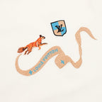 Louis Vuitton SS26 Vintage Fox Ribbon Badge Embroidered T-Shirt