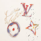 Louis Vuitton SS26 Oil Splash Handwritten Signature Embossed T-Shirt