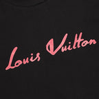 Louis Vuitton SS26 Multi-Layer LV Lettering Pink T-Shirt