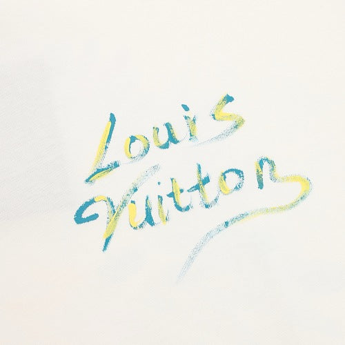Louis Vuitton SS26 Watercolour Fireworks Spray Ink Print T-Shirt