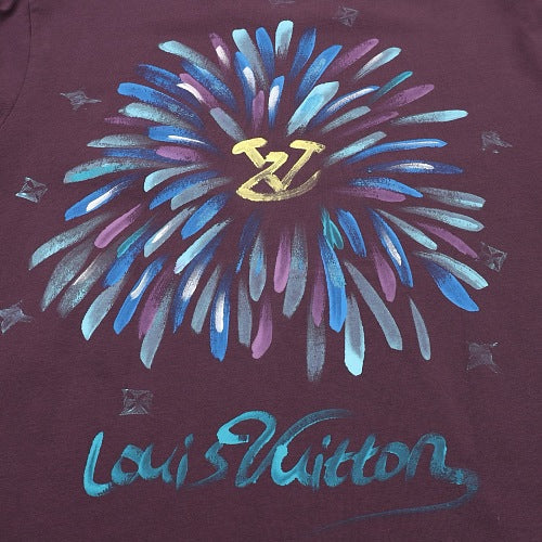 Louis Vuitton SS26 Watercolour Fireworks Spray Ink Print T-Shirt