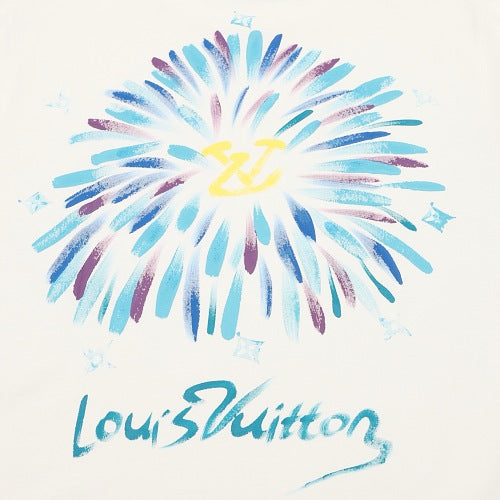 Louis Vuitton SS26 Watercolour Fireworks Spray Ink Print T-Shirt