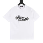 Louis Vuitton SS26 Monogram Print LV Logo Embroidered T-Shirt