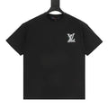 Louis Vuitton SS26 Spray Ink Monogram Linear LV Logo Embroidered T-Shirt