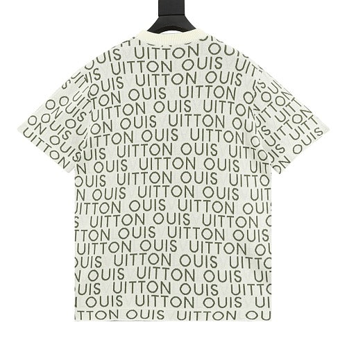 Louis Vuitton SS26 Allover LV Lettering Jacquard Knit T-Shirt