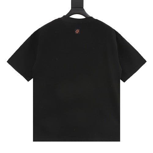 Louis Vuitton SS26 Monogram Print LV Logo Embroidered T-Shirt