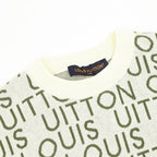 Louis Vuitton SS26 Allover LV Lettering Jacquard Knit T-Shirt
