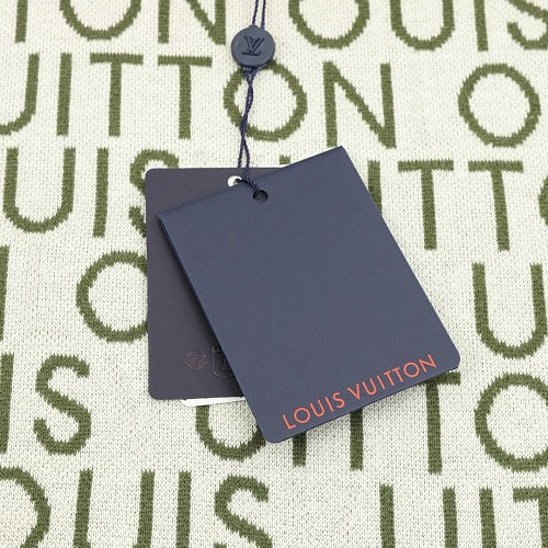 Louis Vuitton SS26 Allover LV Lettering Jacquard Knit T-Shirt