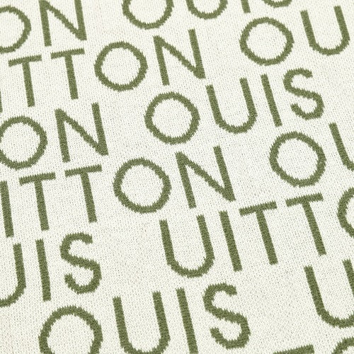 Louis Vuitton SS26 Allover LV Lettering Jacquard Knit T-Shirt